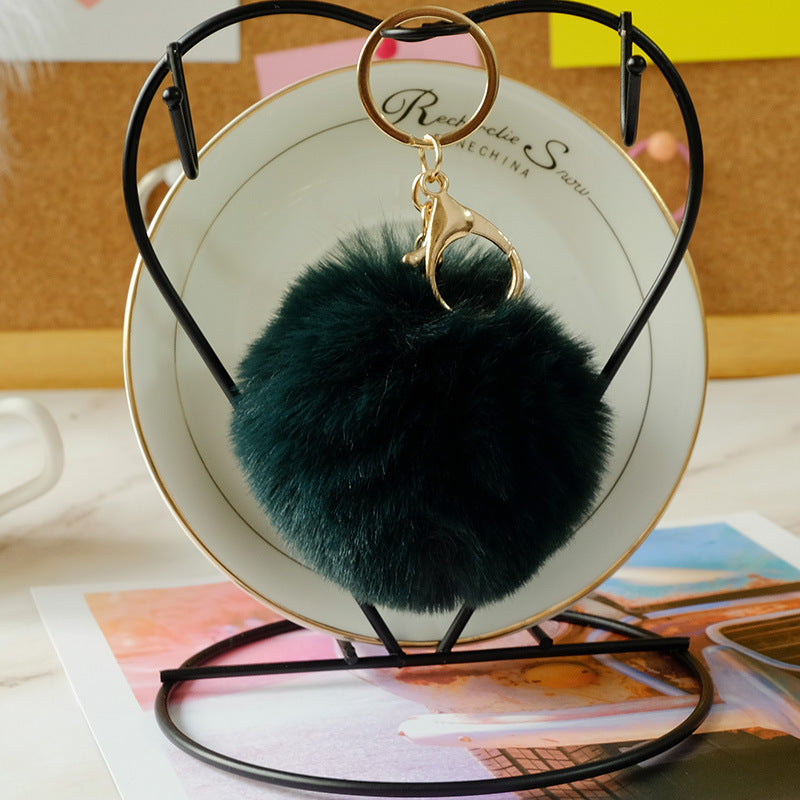 Wholesale Imitation Rex Rabbit Fur Ball Keychain